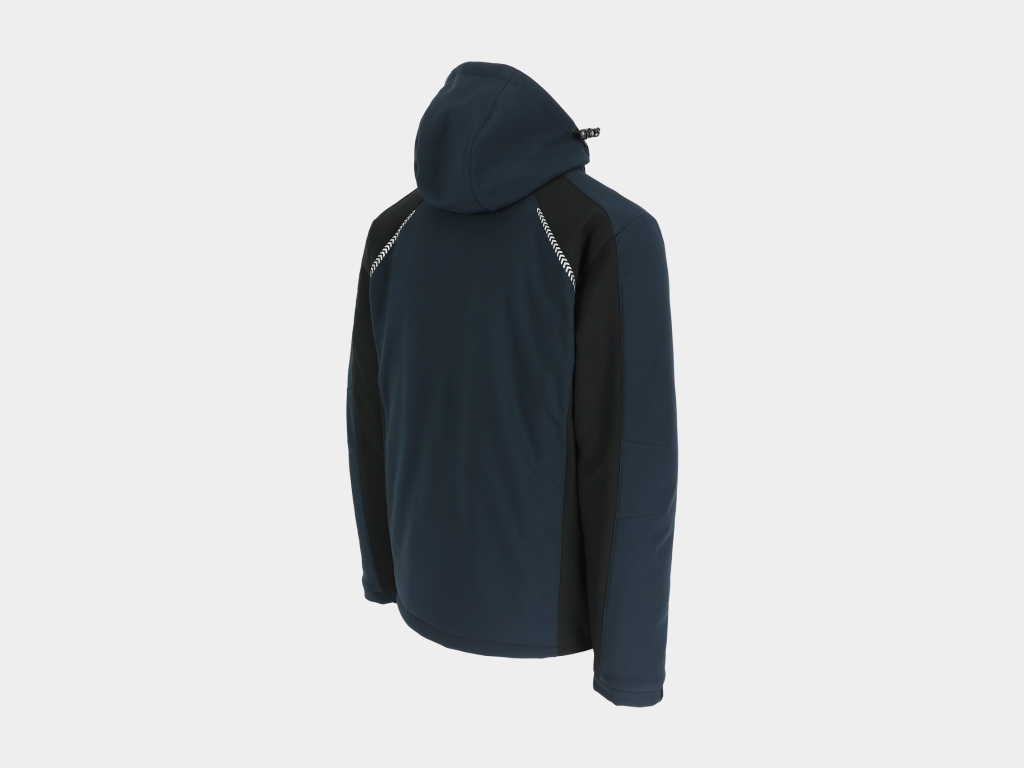 Herock - CHAQUETA TARIS - XXXL AZUL MARINO/NEGRO Tejido laminado: 300 g/m² - Exterior: 100% poliéster Ripstop con estiramiento mecánico - Interior: 100% microfelpa de poliéster - Acolchado: 100% poliéster - Forro: 100% poliéster - Forro interior reflectante de calor: 100% malla de poliéster - Imagen 6