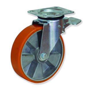 GAYNER - Rotante girt d.125 Poliuretano con freno MPG5 125 APB5-FD