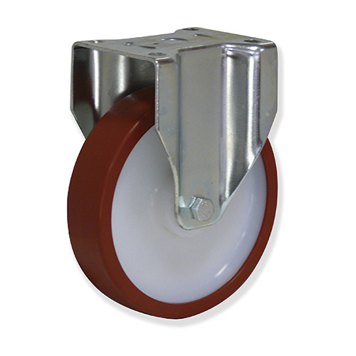 GAYNER - Rotante inox fijo d.200 Poliuretano KIPF5 200 NPX5