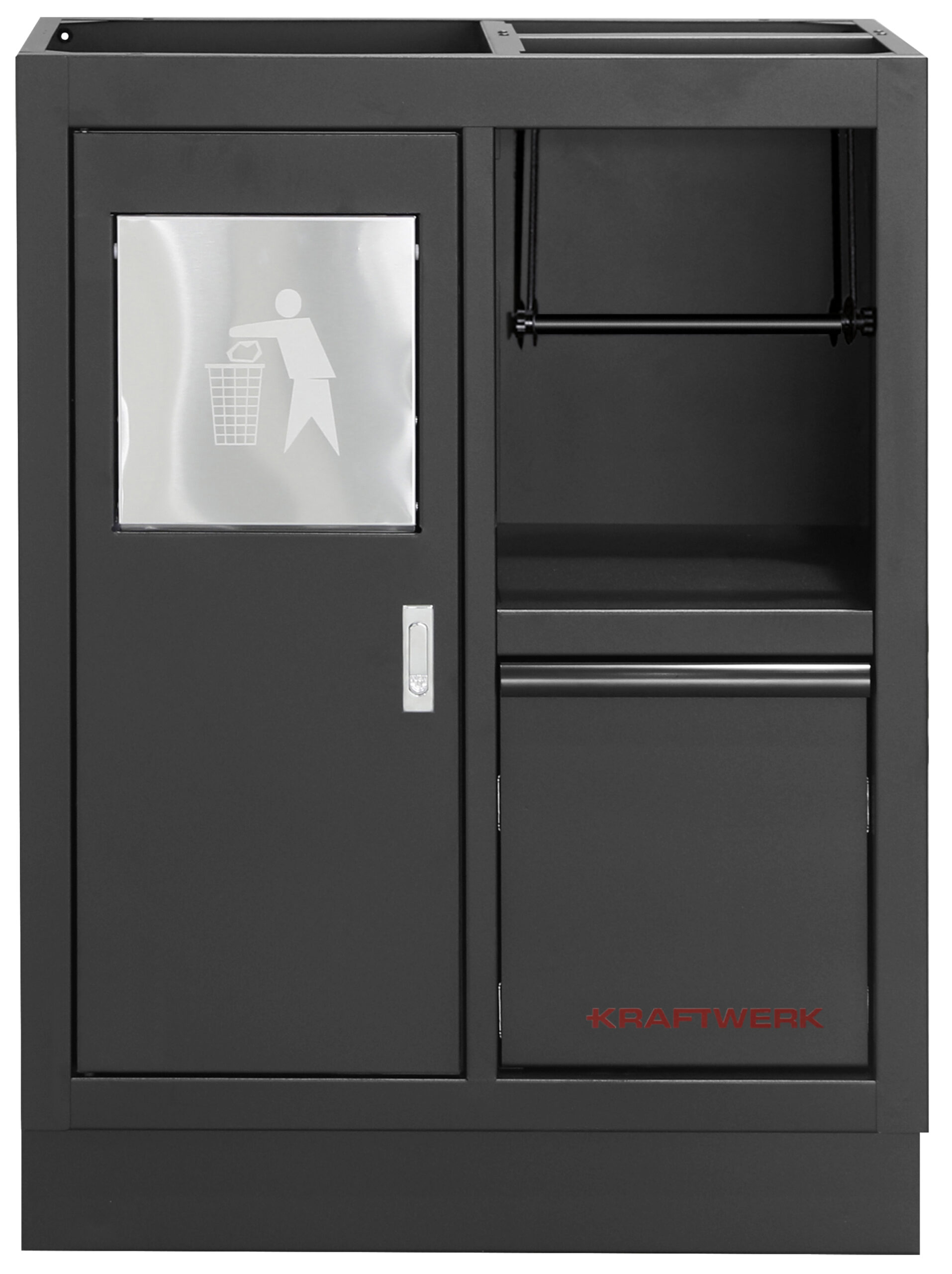 KRAFTWERK - Mueble bajo para papelera/soporte papel BLK