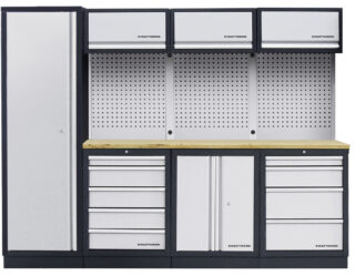 KRAFTWERK - MOBILIO Mueble modular 4 elementos, 2000x2640x488 Encimera Haya