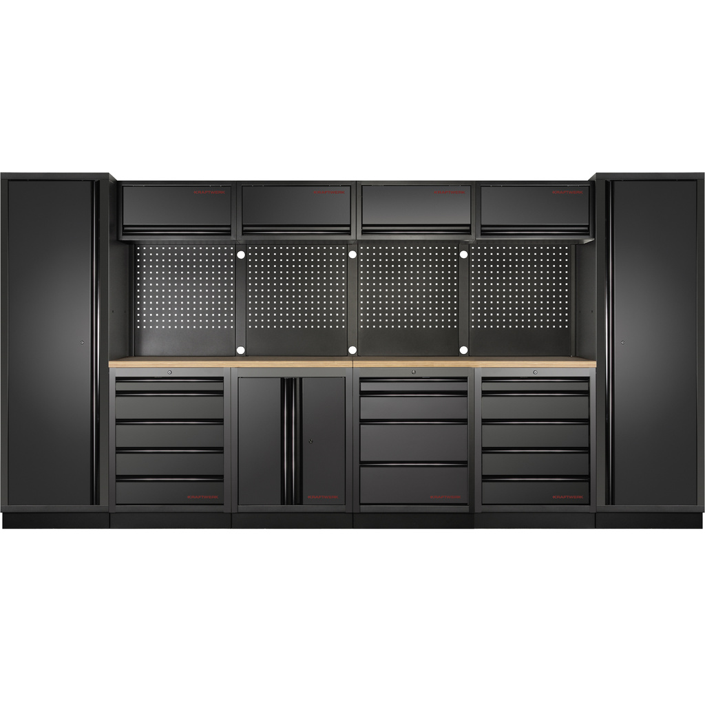 KRAFTWERK - MOBILIO BLK mueble modular 6 elementos, Encimera Haya
