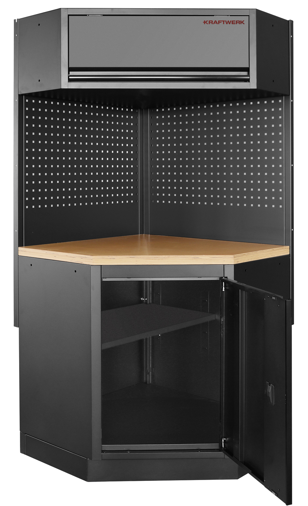 KRAFTWERK - MOBILIO BLK Mueble esquinero modular 1 elementos, Encimera Haya - Imagen 2