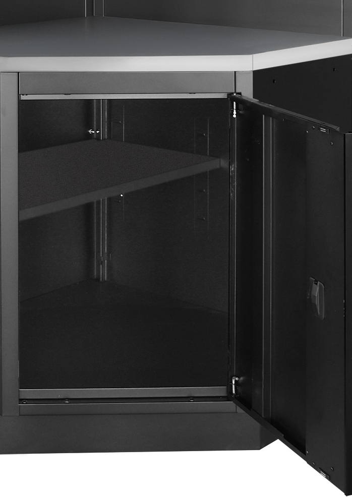 KRAFTWERK - MOBILIO BLK Mueble esquinero modular 3 elementos, Encimera Inox - Imagen 8