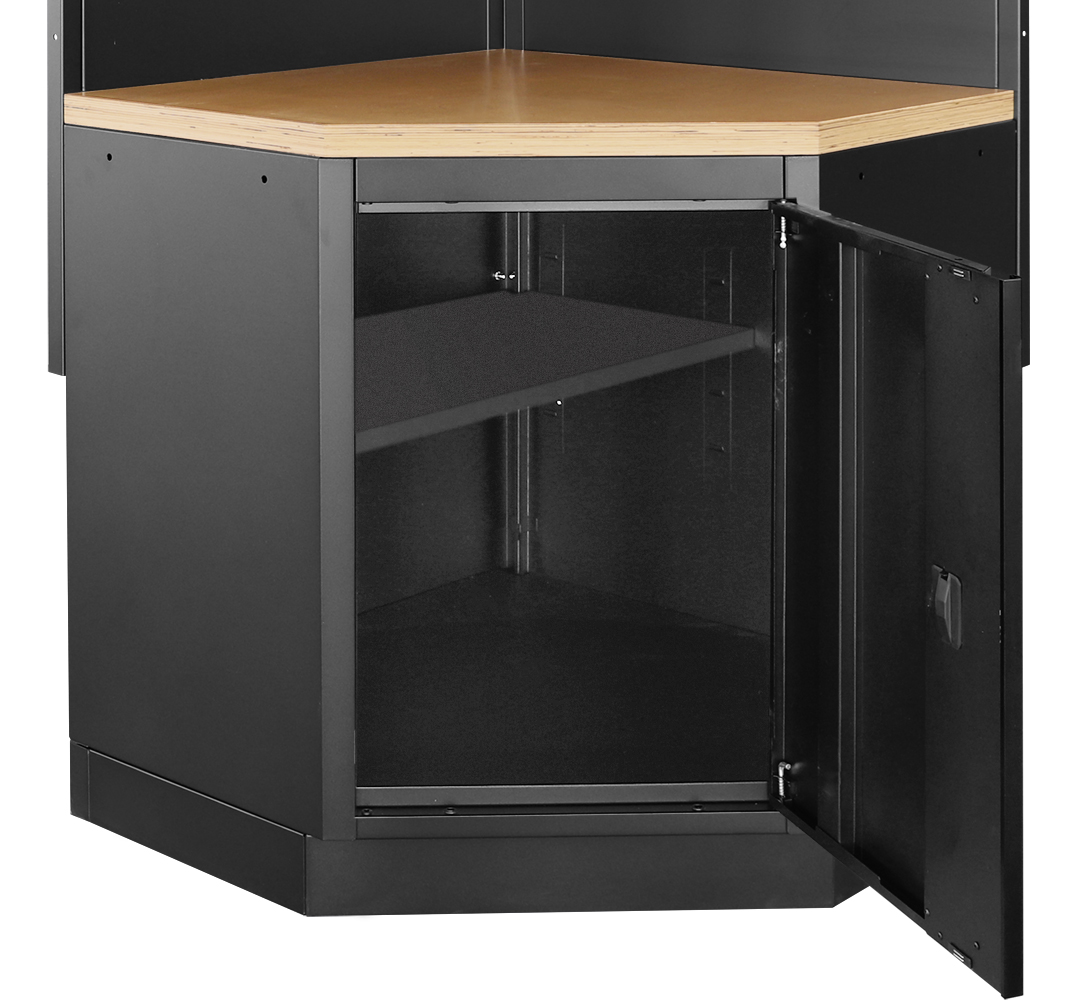 KRAFTWERK - MOBILIO BLK Mueble esquinero modular 3 elementos, Encimera Haya - Imagen 8