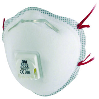 3M - MASCARILLA FFP3 CON VÁLVULA 8833. 10 UDS