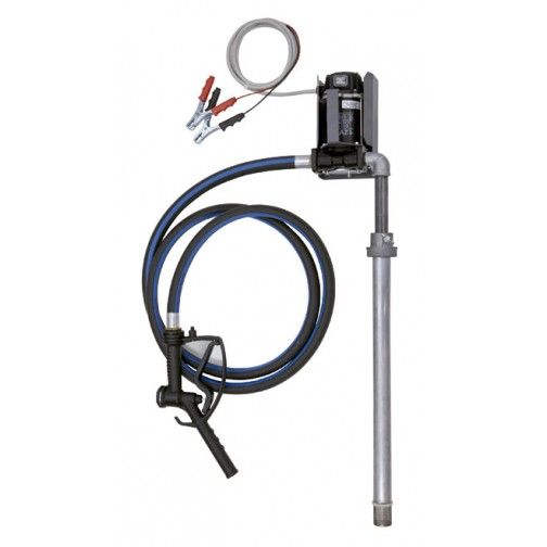 FAHERMA - Bomba trasvase gasoil a batería 12 v 35 l con accesorios