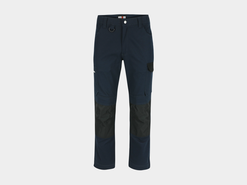 Herock - PANTALÓN DERO - 36 AZUL MARINO 98% algodón - 2% elastano 275 g/m² - Tejido de refuerzo: 100% poliéster Oxford 600D Repelente al agua