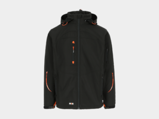 Herock - CHAQUETA POSEIDON - M NEGRO Tejido laminado: 290 g/m² - Exterior: 94% poliéster - 6% elastano - Interior: 100% forro polar micro-fleece de poliéster