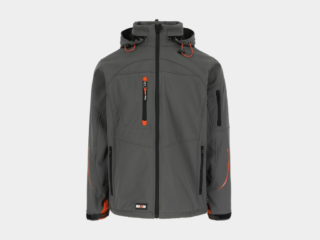 Herock - CHAQUETA POSEIDON - M GRIS Tejido laminado: 290 g/m² - Exterior: 94% poliéster - 6% elastano - Interior: 100% forro polar micro-fleece de poliéster