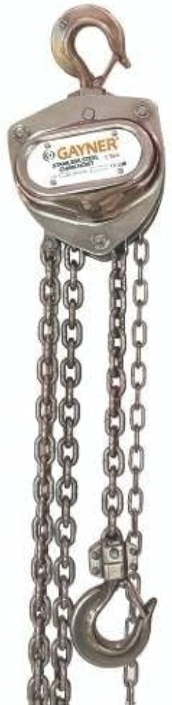 GAYNER - Polipasto manual cadena INOX 1t, 2,5mt CAD MAN PMCI-1,0/2,5MT
