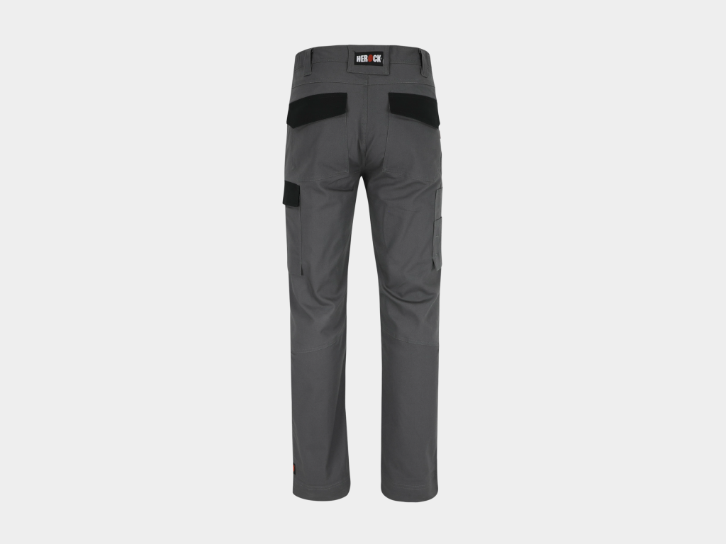 Herock - PANTALÓN DERO - 54 GRIS ANTRACITA/NEGRO 98% algodón - 2% elastano 275 g/m² - Tejido de refuerzo: 100% poliéster Oxford 600D Repelente al agua - Imagen 5
