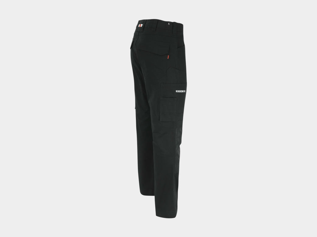 Herock - PANTALÓN DERO - 36 NEGRO 98% algodón - 2% elastano 275 g/m² - Tejido de refuerzo: 100% poliéster Oxford 600D Repelente al agua - Imagen 4