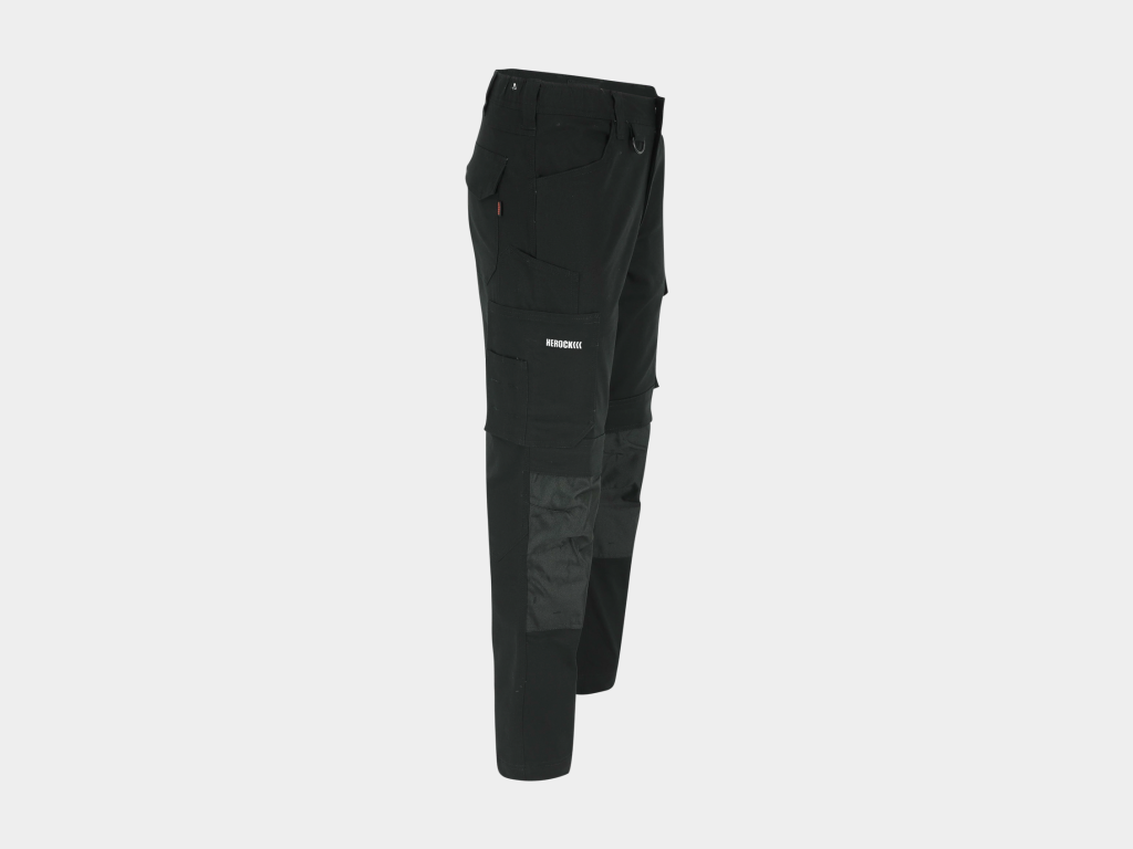 Herock - PANTALÓN DERO - 36 NEGRO 98% algodón - 2% elastano 275 g/m² - Tejido de refuerzo: 100% poliéster Oxford 600D Repelente al agua - Imagen 2