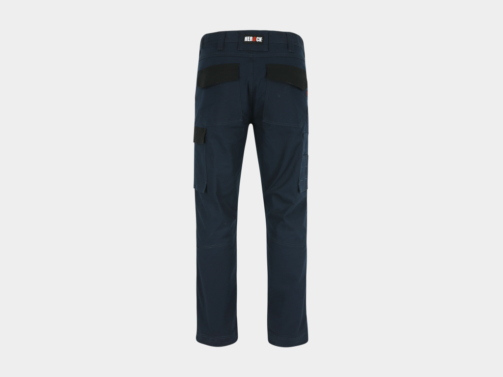 Herock - PANTALÓN DERO - 36 AZUL MARINO 98% algodón - 2% elastano 275 g/m² - Tejido de refuerzo: 100% poliéster Oxford 600D Repelente al agua - Imagen 5