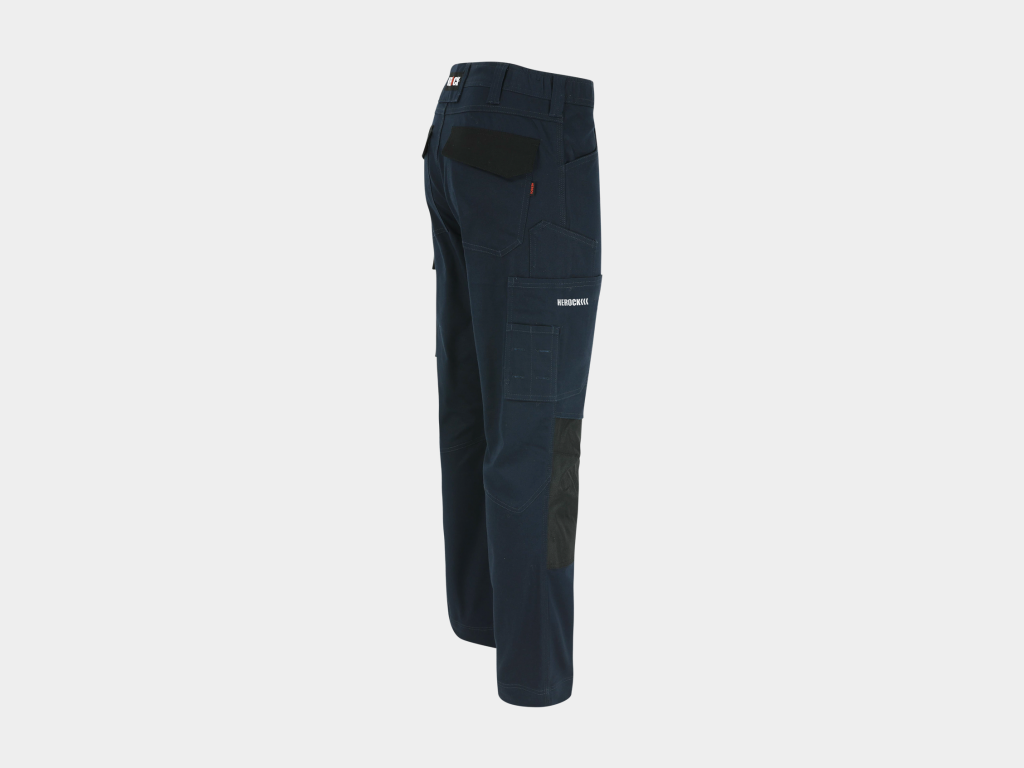 Herock - PANTALÓN DERO - 36 AZUL MARINO 98% algodón - 2% elastano 275 g/m² - Tejido de refuerzo: 100% poliéster Oxford 600D Repelente al agua - Imagen 4