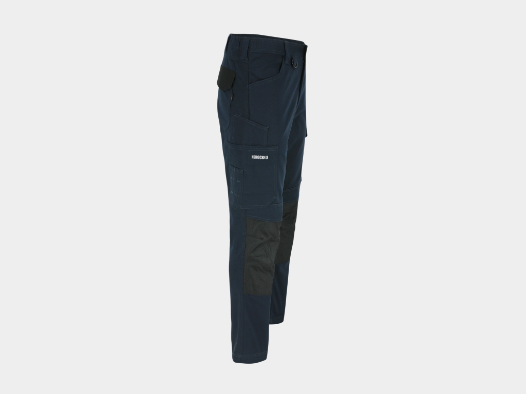 Herock - PANTALÓN DERO - 36 AZUL MARINO 98% algodón - 2% elastano 275 g/m² - Tejido de refuerzo: 100% poliéster Oxford 600D Repelente al agua - Imagen 2