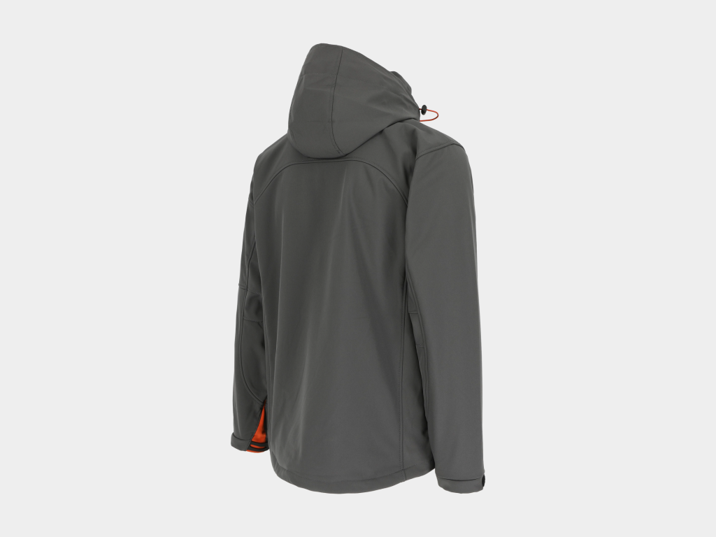 Herock - CHAQUETA POSEIDON - L GRIS Tejido laminado: 290 g/m² - Exterior: 94% poliéster - 6% elastano - Interior: 100% forro polar micro-fleece de poliéster - Imagen 5