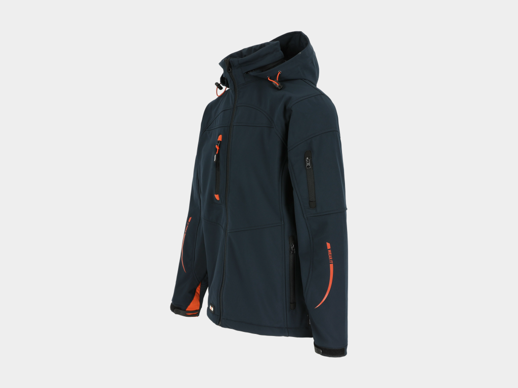 Herock - CHAQUETA POSEIDON - XL AZUL MARINO Tejido laminado: 290 g/m² - Exterior: 94% poliéster - 6% elastano - Interior: 100% forro polar micro-fleece de poliéster - Imagen 6