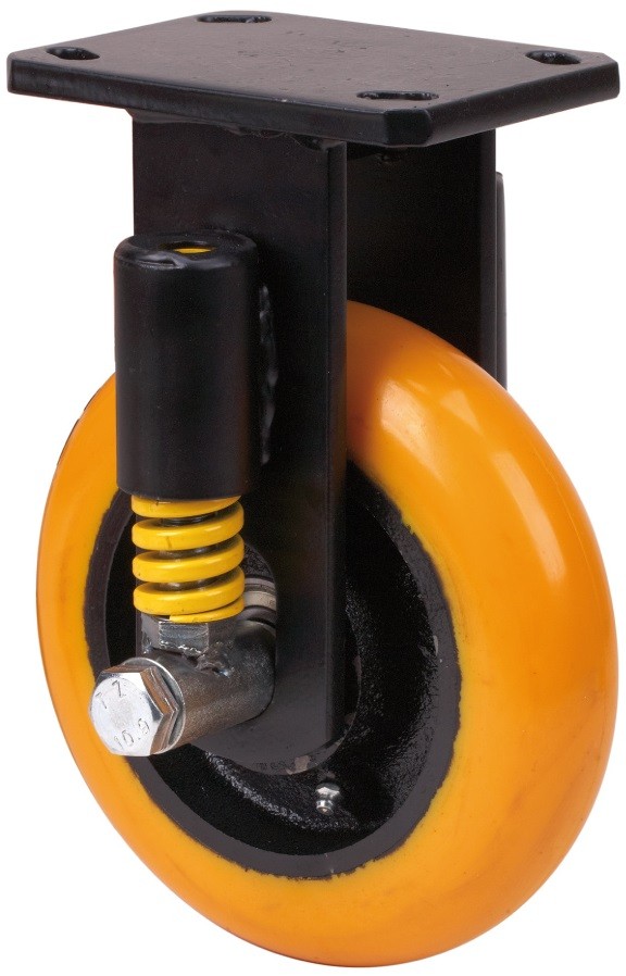 ALEX - RUEDA FIJA 17HLSE150-HUAB SUSPENSION POLIUR.NARANJA EJE BOLAS BALONA