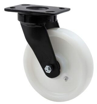 ALEX - RUEDA GIRATORIA.PLACA 10GT150-FT NYLON BLANCO EXTRAFUERTE EJE LISO