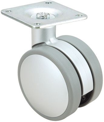ALEX - RUEDA GIRATORIA.PLACA 10DKP50 NYLON-PLATEADA