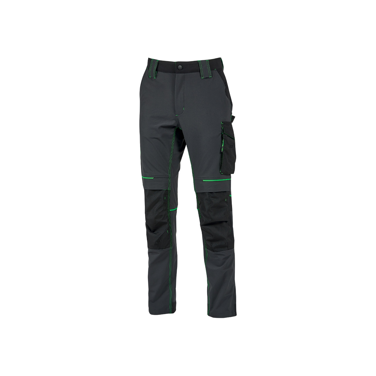 U-POWER - PANTALON U-POWER ATOM Asphalt Grey/Green T-M