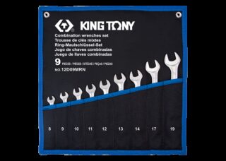 KING TONY - Estuche de Llaves Combinadas ultra ligeras 8:14-17-19mm - 9 Pzas