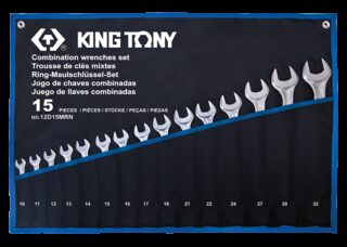 KING TONY - Estuche de Llaves Combinadas ultra ligeras - 15 piezas