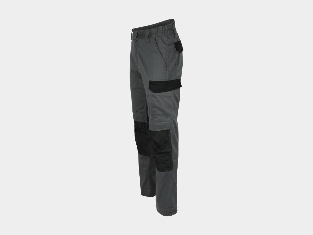 Herock - PANTALÓN AXO -36 GRIS ANTRACITA/NEGRO 65% poliéster - 32% algodón - 3% elastano - 230 g/m², repelente al agua - Imagen 2