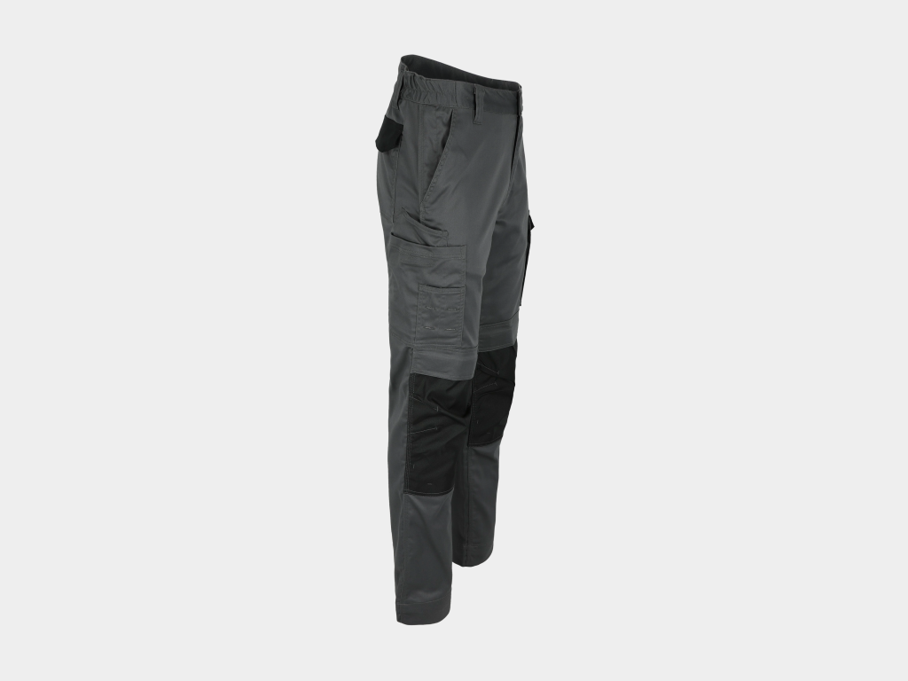 Herock - PANTALÓN AXO -36 GRIS ANTRACITA/NEGRO 65% poliéster - 32% algodón - 3% elastano - 230 g/m², repelente al agua - Imagen 3