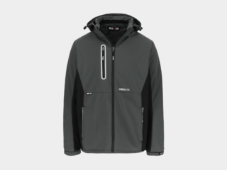 Herock - CHAQUETA TARIS - XXXL GRIS ANTRACITA/NEGRO Tejido laminado: 300 g/m² - Exterior: 100% poliéster Ripstop con estiramiento mecánico - Interior: 100% microfelpa de poliéster - Acolchado: 100% poliéster - Forro: 100% poliéster - Forro interior reflectante de calor: 100% malla de poliéster