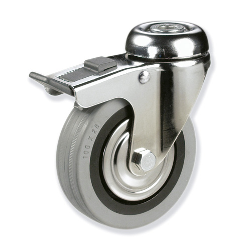 GAYNER - Rotante girt d.100 Goma con freno BTG3 100 PGL3-FD