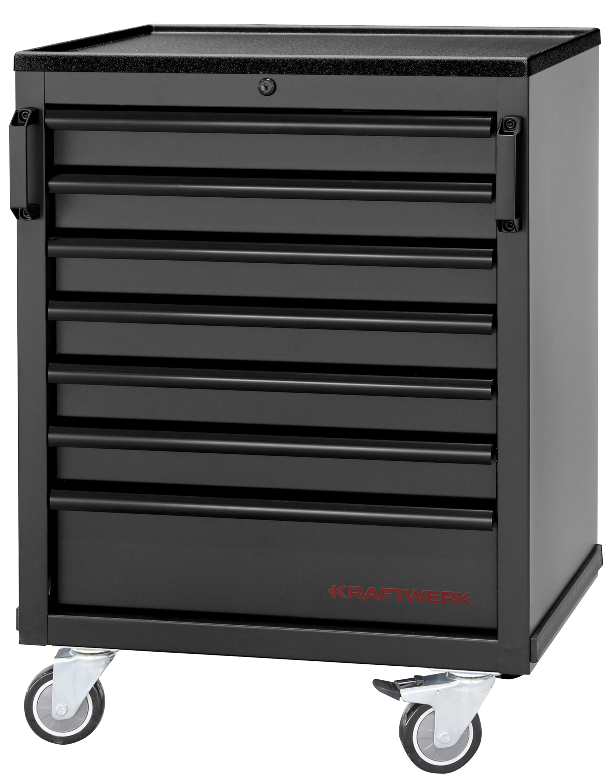 KRAFTWERK - Mueble bajo 7 cajones con ruedas BLK - Imagen 2
