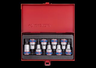 KING TONY - Cofre de Vasos 1/2" con puntasTorx - 9Pzas