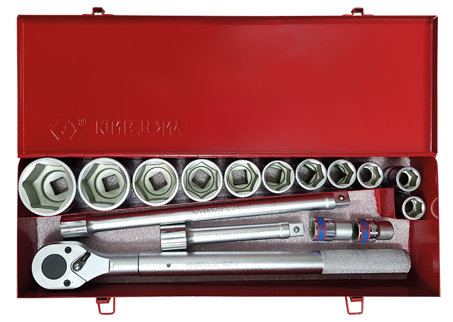 KING TONY - Cofre Vasos 3/4" 17-55mm - 17Pzas
