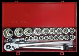 KING TONY - Cofre Vasos 3/4" - 25 piezas
