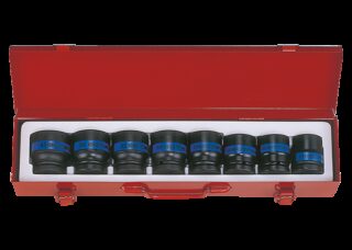 KING TONY - Cofre Vasos de impacto 3/4" - 8Pzas
