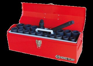 KING TONY - Cofre Vasos de impacto 3/4" 19-42mm - 20Pzas