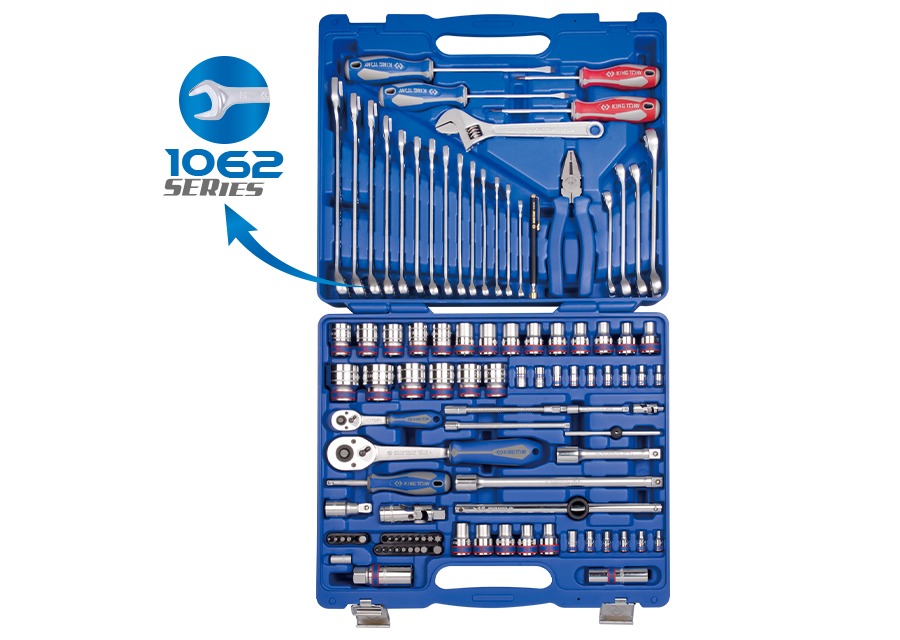 KING TONY - Cofre 1/4" y 1/2" - 103 piezas