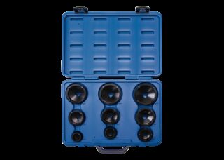 KING TONY - Juego de 9 vasos para tuercas con muescas laterales "pivote exterior"