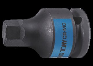 KING TONY - Vaso de impacto 1" con punta Hexagonal H36