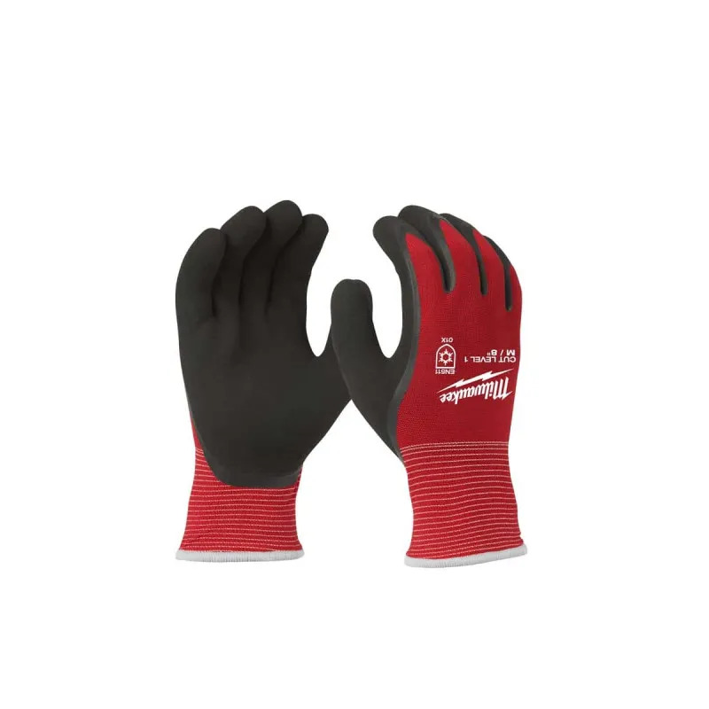 MILWAUKEE - Guantes proteción térmica anticorte  nivel A - L / 9 - Pack de 12 pares