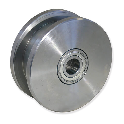 GAYNER - Rueda d.100 acero rail doble pestaña 100 ARDB6