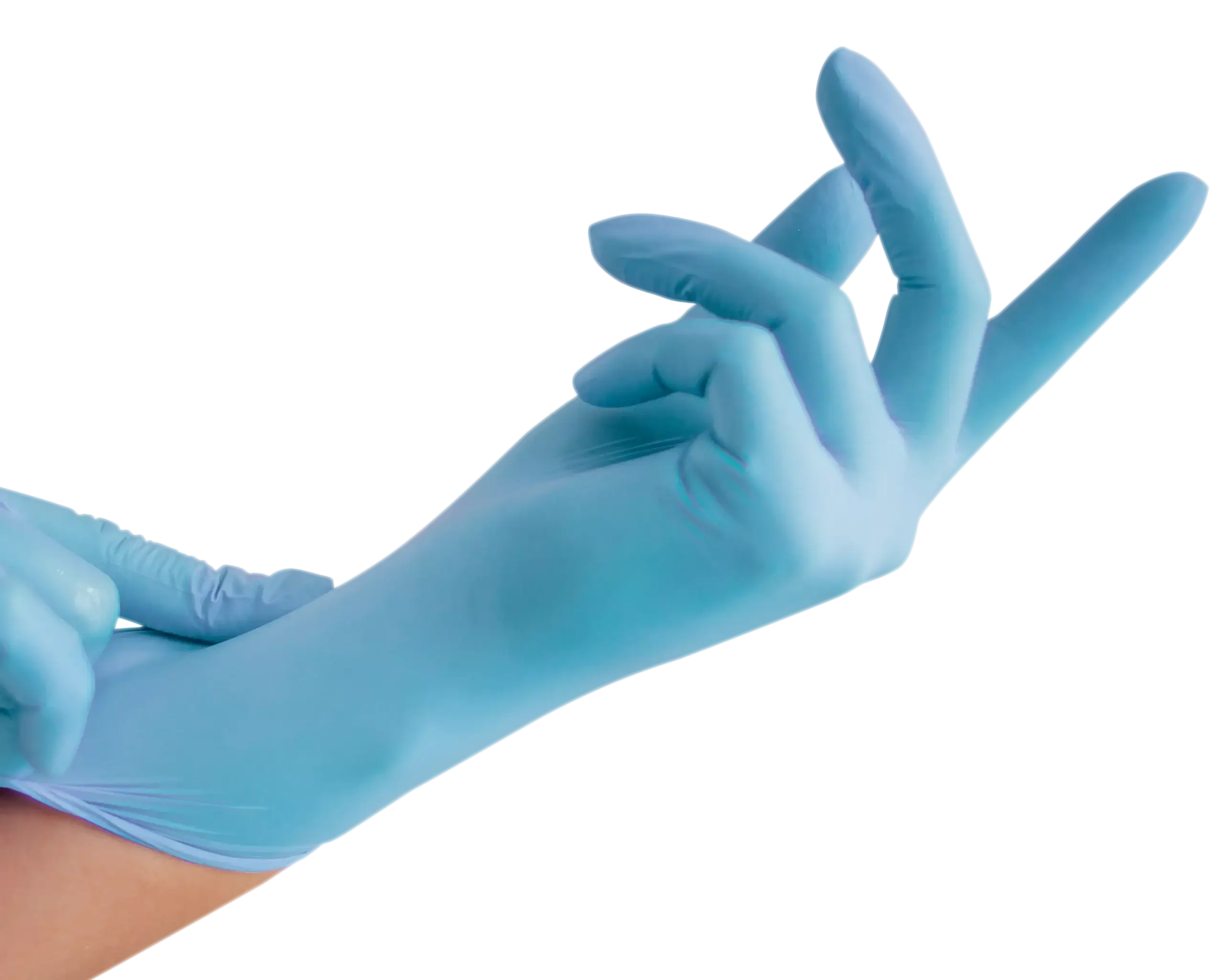 SANTEX - CAJA DE 100 GUANTES GD-22 DE NITRILO AZUL T-L