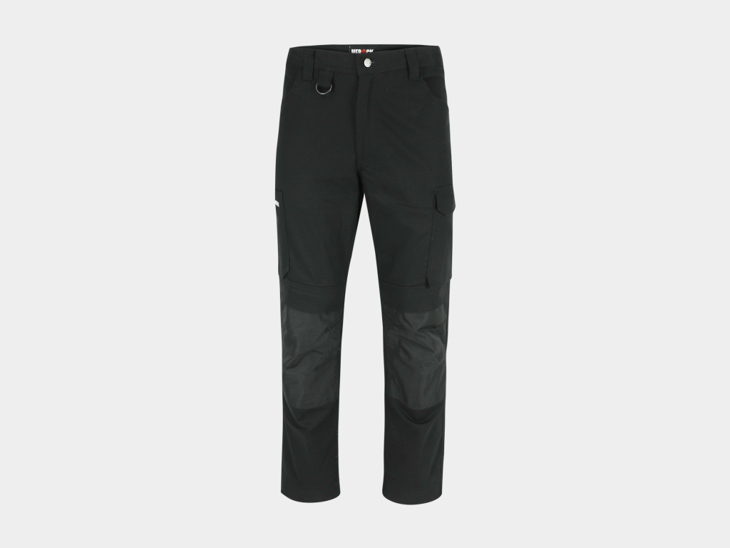 Herock - PANTALÓN DERO - 62 NEGRO 98% algodón - 2% elastano 275 g/m² - Tejido de refuerzo: 100% poliéster Oxford 600D Repelente al agua