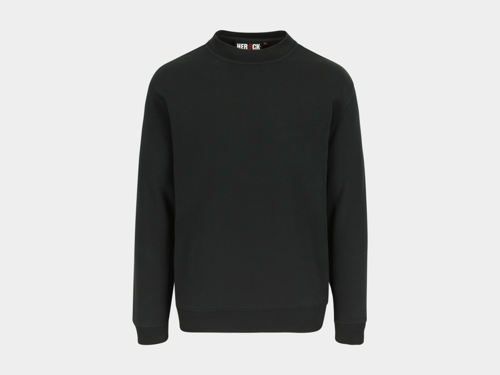 Herock - SUDADERA VIDAR - XXXXL BLACK Jersey preencogido 80% algodón - 20% poliéster 280 g/m²