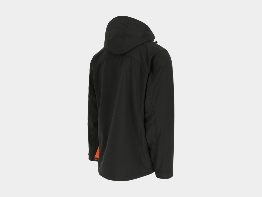 Herock - CHAQUETA POSEIDON - XS NEGRO Tejido laminado: 290 g/m² - Exterior: 94% poliéster - 6% elastano - Interior: 100% forro polar micro-fleece de poliéster - Imagen 5