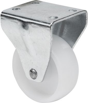 ALEX - RUEDA FIJA 17ZR60-BP PLASTICO BLANCO EJE LISO