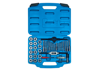 KING TONY - Caja de machos de roscar e hileras - 39 Pzas